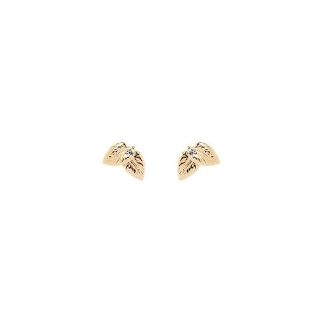 Orecchini due foglie zircone Daphne 552551